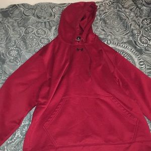 Red under armour hoodie
